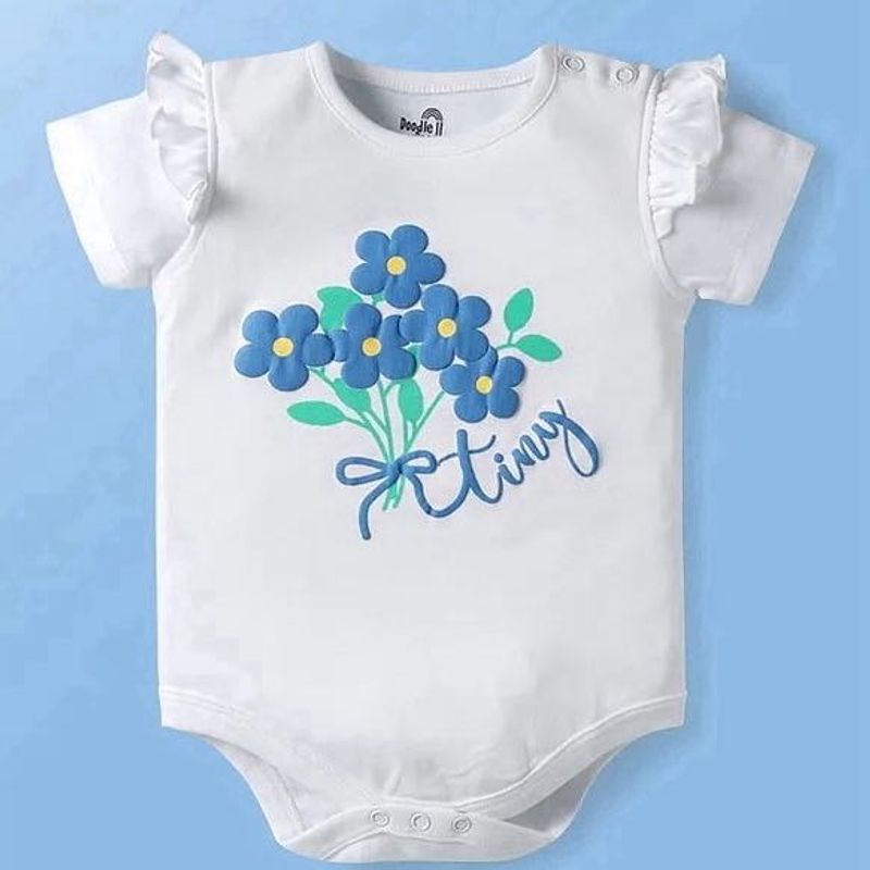 Cute Floral Baby Onesie