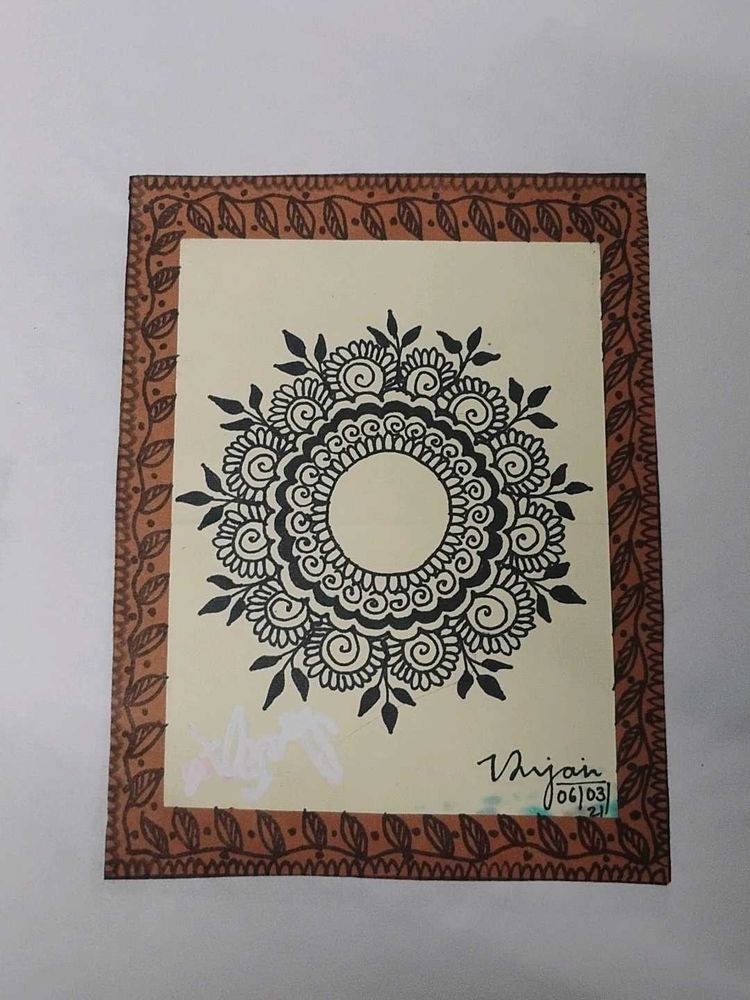 Handcrafted Mehndi Design Art