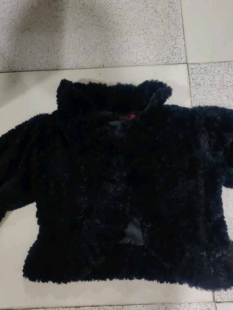 Cozy Faux Fur Black Jacket