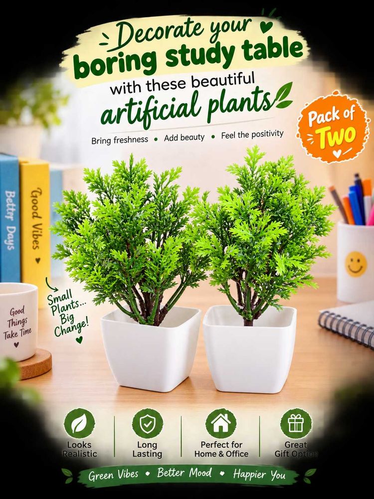 pack Of 2 artificial plants must read description