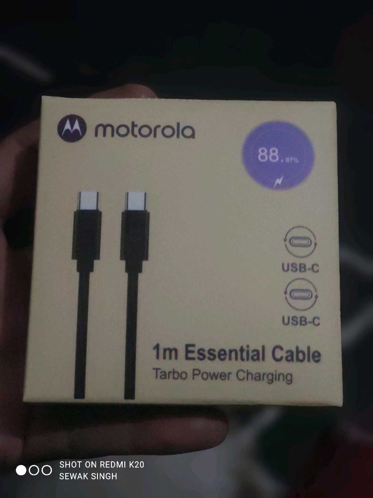 Motorola USB-C  type turbo fast chargi