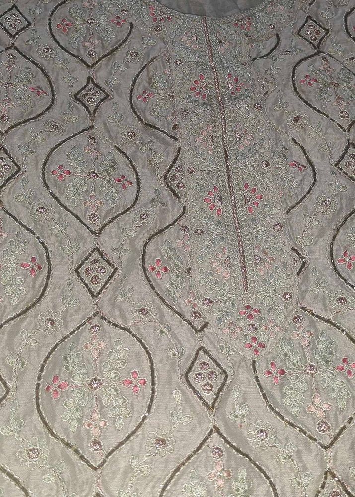 cutdana work kameez front