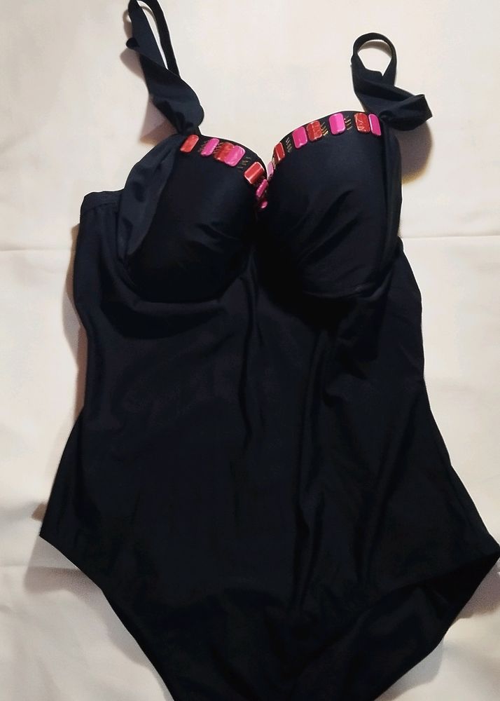 Black One-Piece Swimsuit