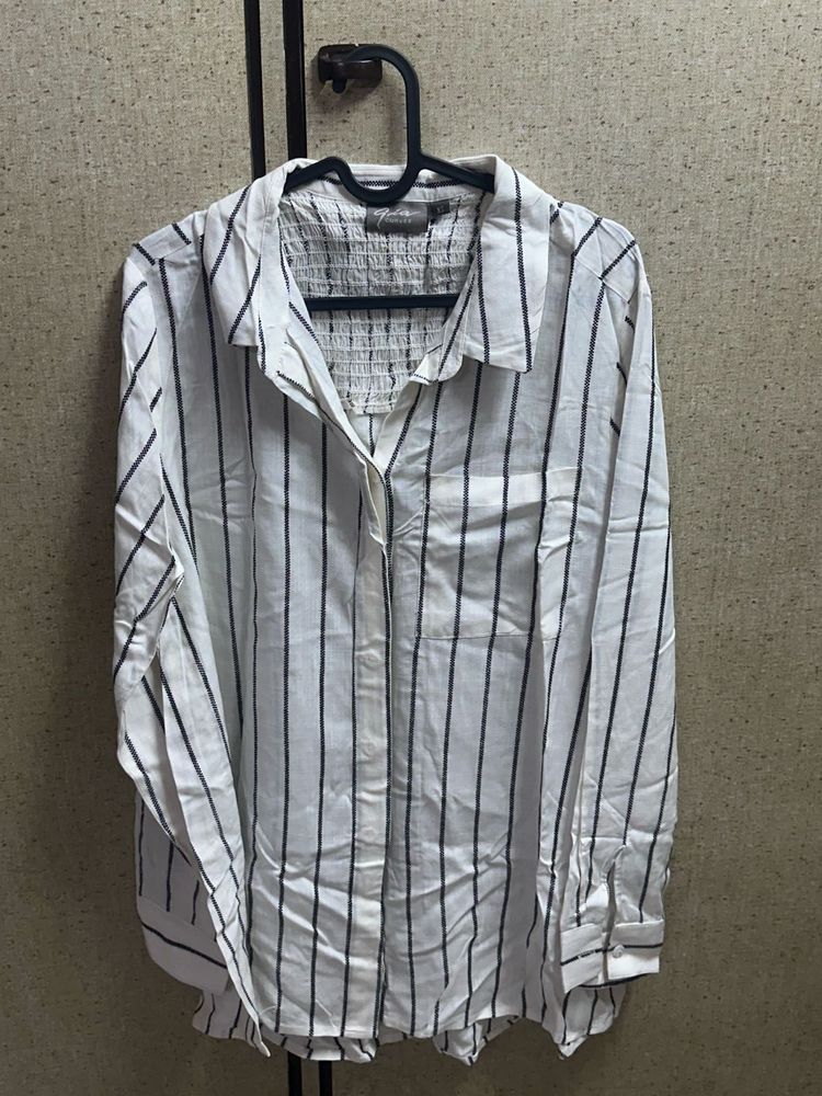 Striped Button-Down Shirt