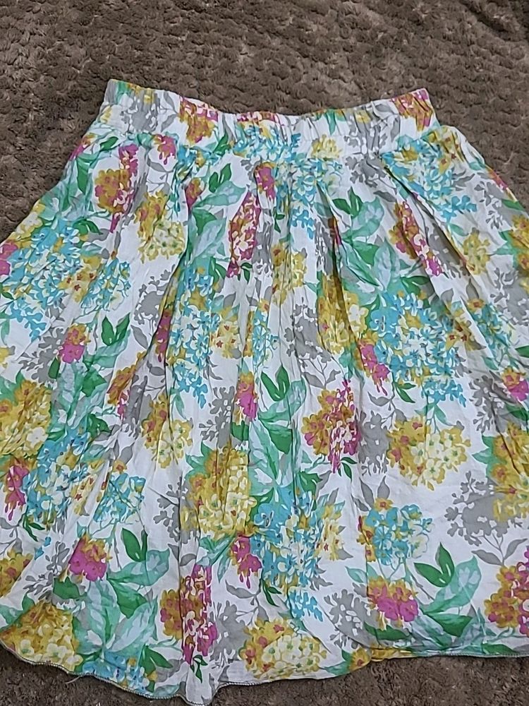 Floral Fluffy Skirt