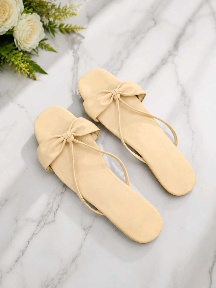 Cute Bow Flat Sandals