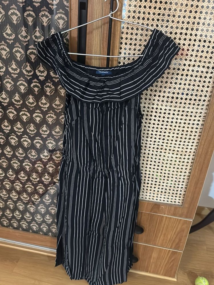 Cotton Off Shoulder Dress