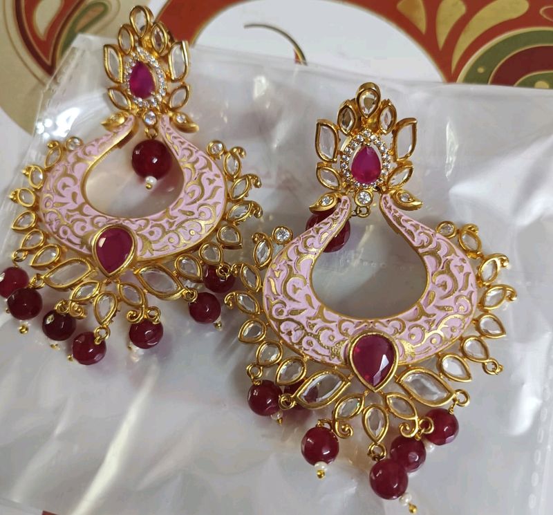 Artificial Kundan Diamond Earrings