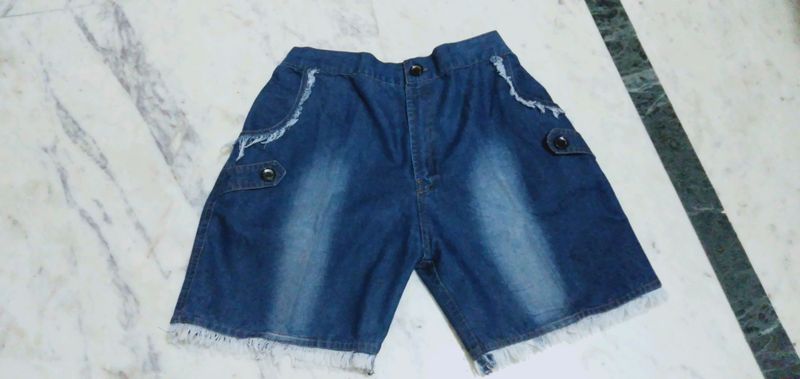 Denim shorts