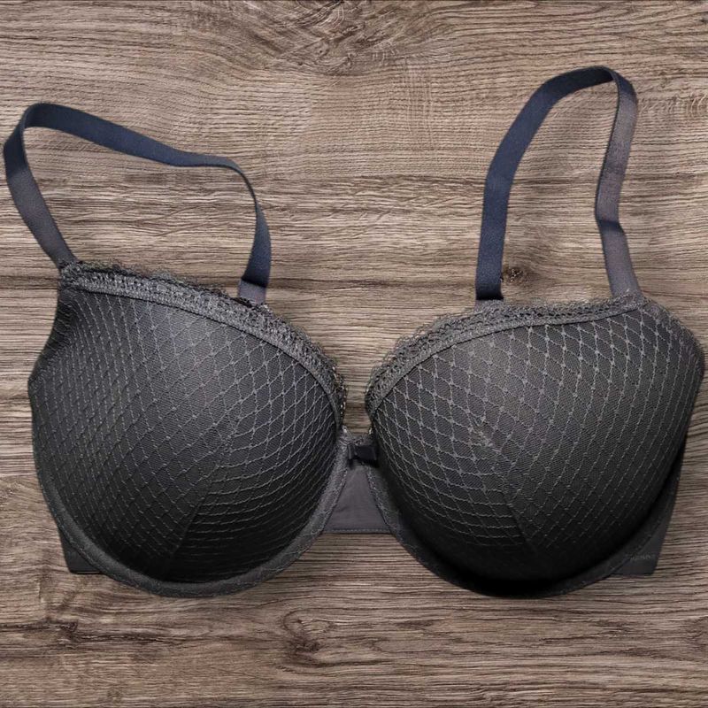 Next UK Elegant Grey Lace Bra