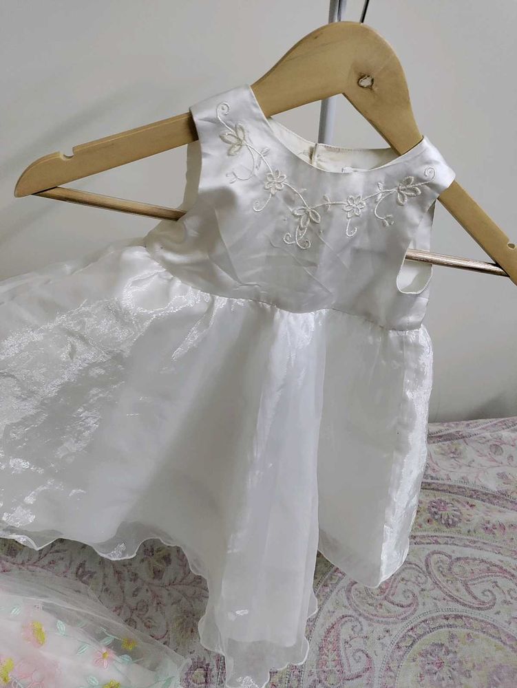 Elegant White Baby Girl Dress