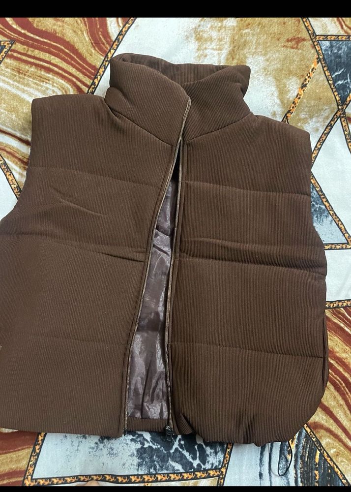 Brown Puffer Vest