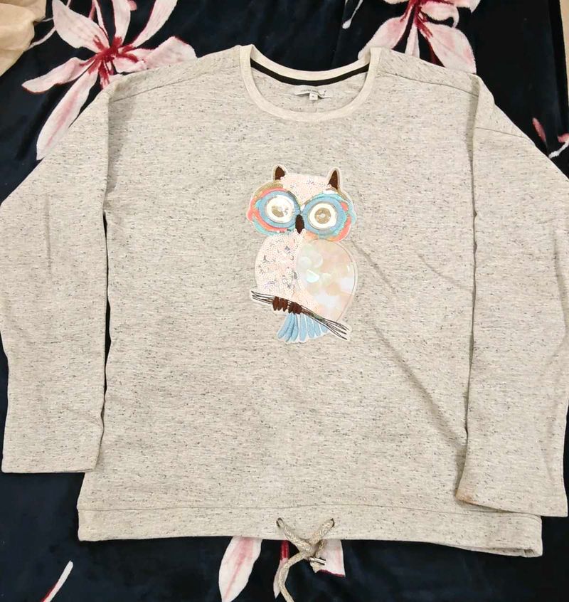 Cute Owl Graphic Sweatshirt