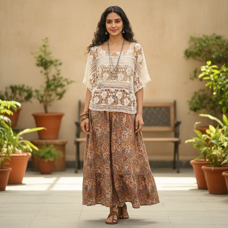 Crochet Lace Top - Bohemian Style