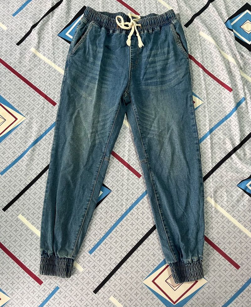 Length-37,,Women's Denim Jogger Pants