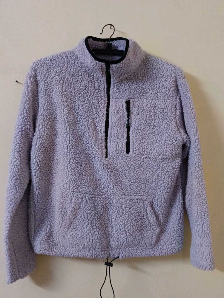 Cozy Lilac Fleece Pullover