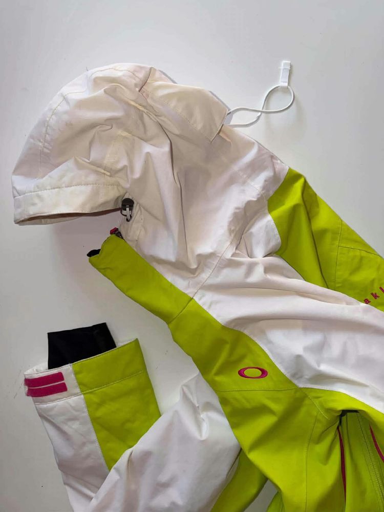 Oakley Lime Green &amp; White Technical Jacket | Vinta
