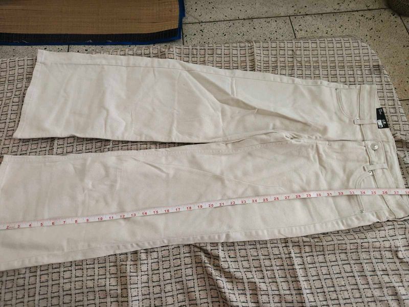 H&amp;M Women's Beige Wide Leg Pants