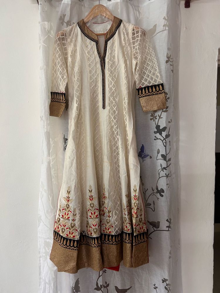 Pakistani Anarkali Designer Kurta Organza Net