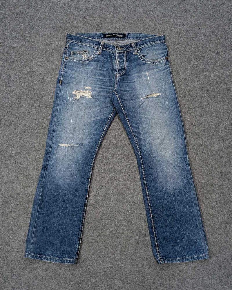 Red Bridge Distressed Blue Denim Jeans