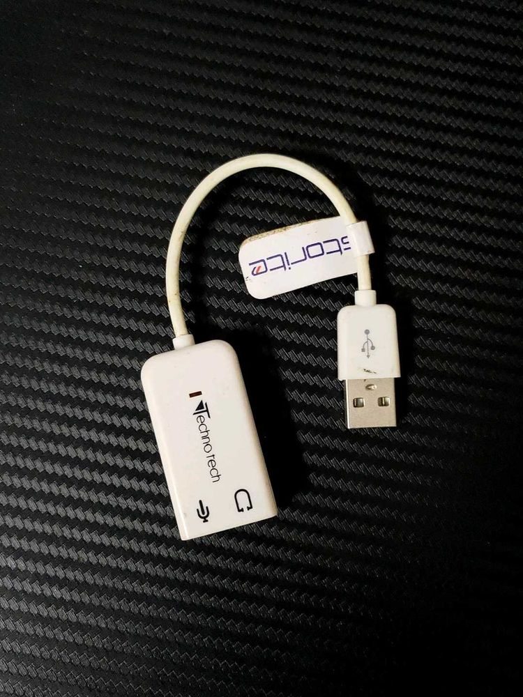 USB To 3.5mm Audio &amp; Mic Adapter