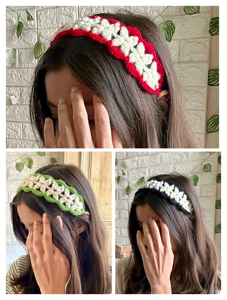Crochet Flower Headbands - 3 Colors!