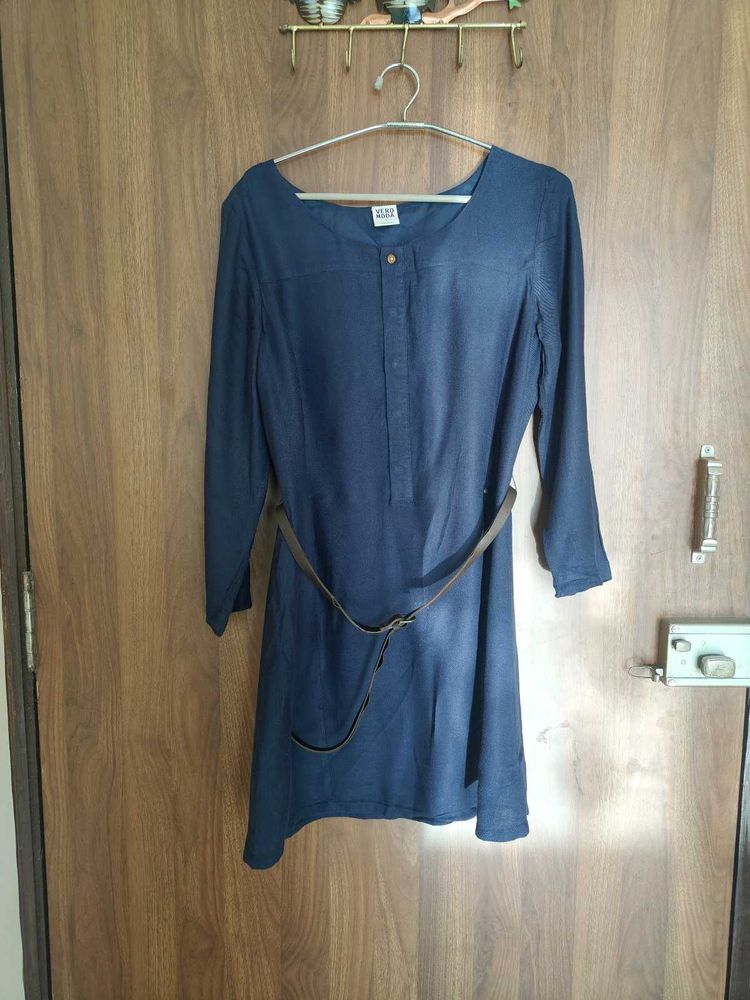 Navy Blue Casual Dress