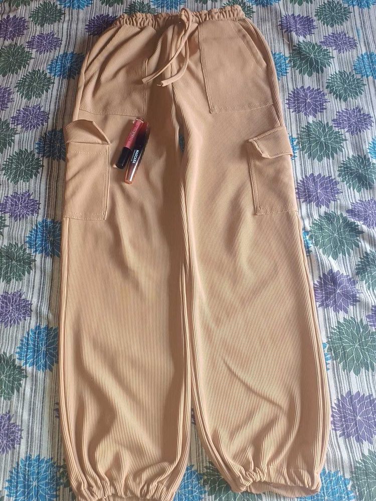 Light Peach Cargo Pants