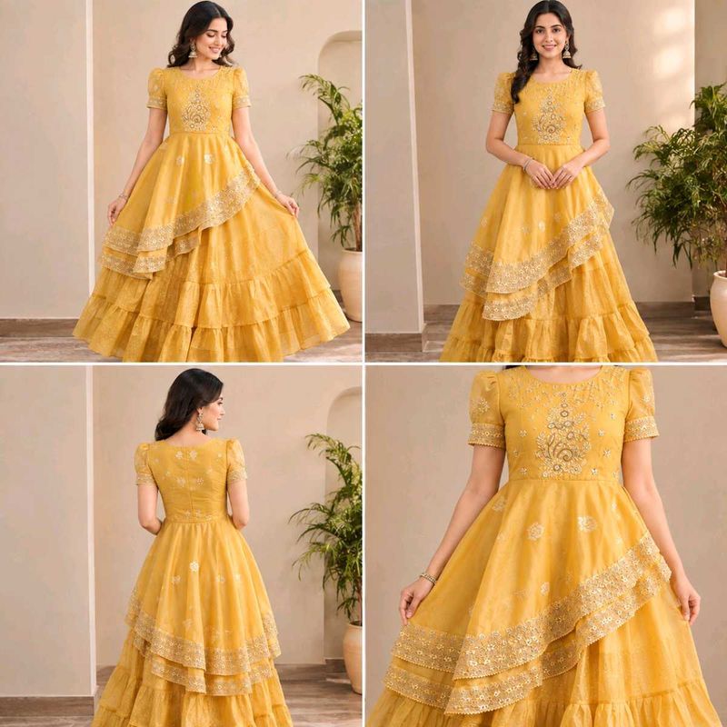 Heavy Side Cut Choli With Volume Lehnga