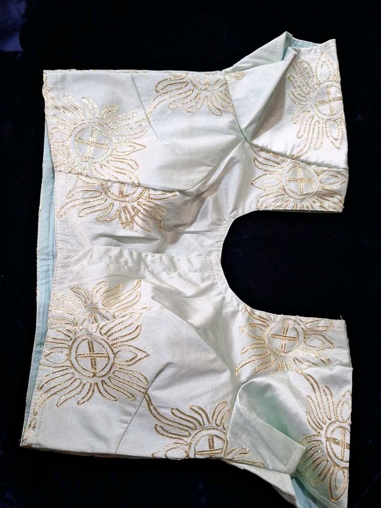 Elegant Gota patti work Silk Blouse