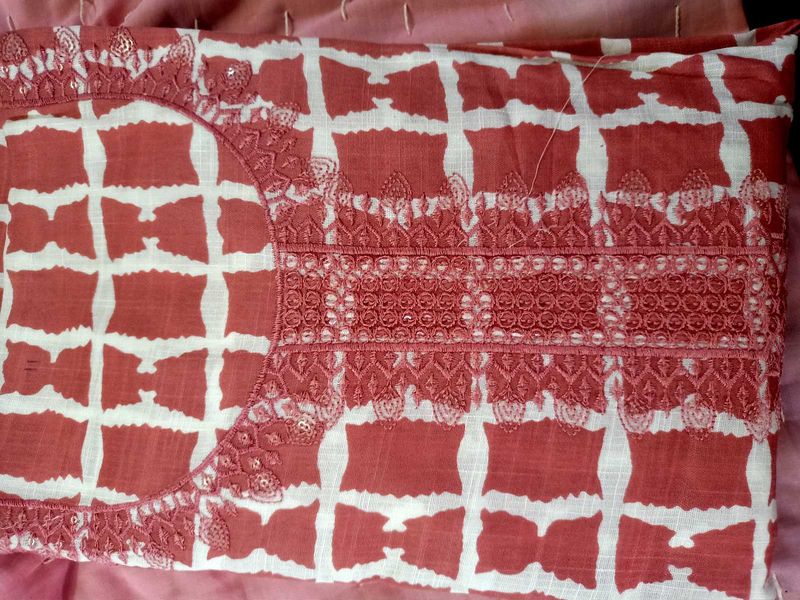 Embroidered Cotton Kurta