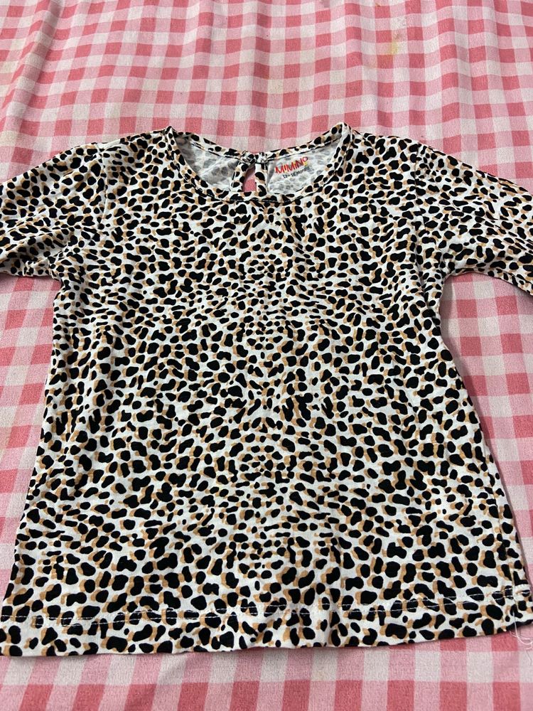 Leopard Print Casual Top