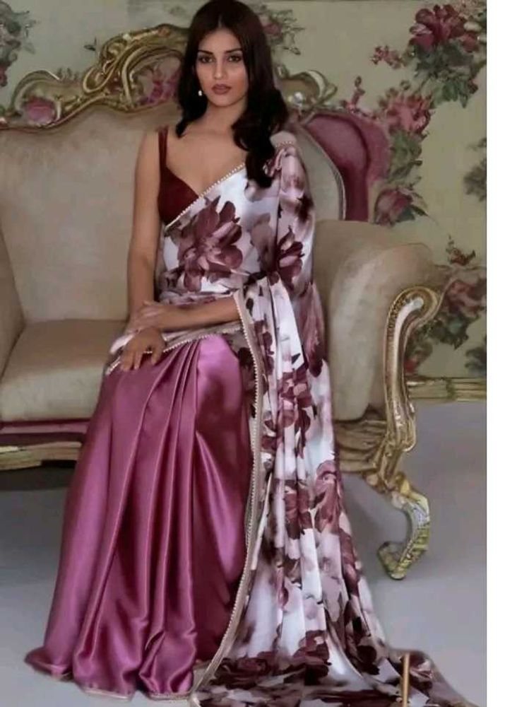 Beautiful Floral Print Saree