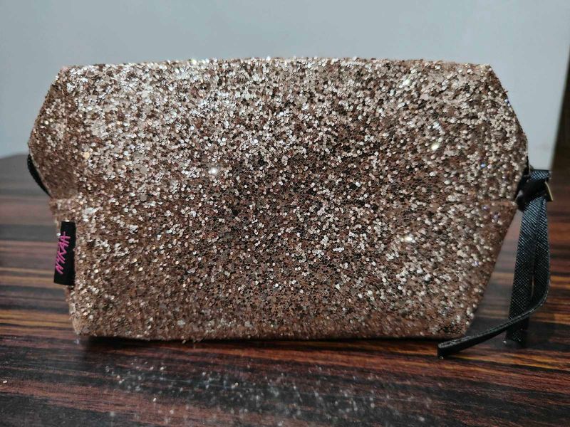 Sparkly Nykaa Glitter Pouch