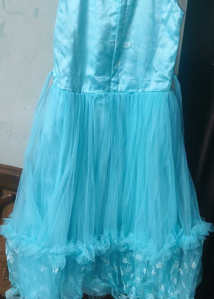 Stunning Blue Tulle Dress for Girls