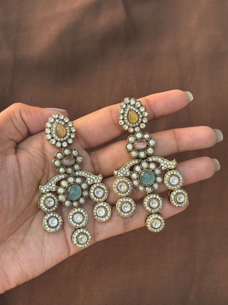 Elegant Oxidized Jhumka Earrings