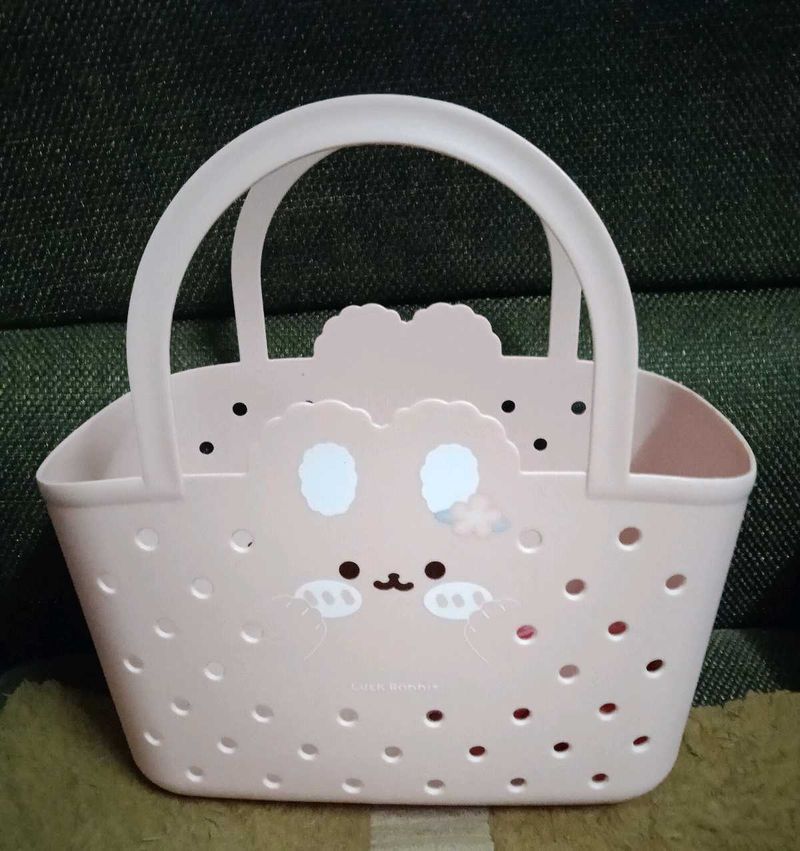Cute Pink Bunny Tote Bag