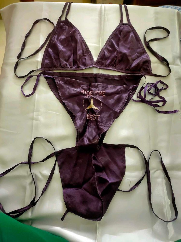 Purple Mercedes Bikini Set
