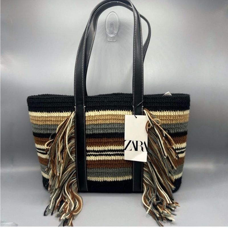 Zara Limited Edition Bohemian Hand Bag From NYC