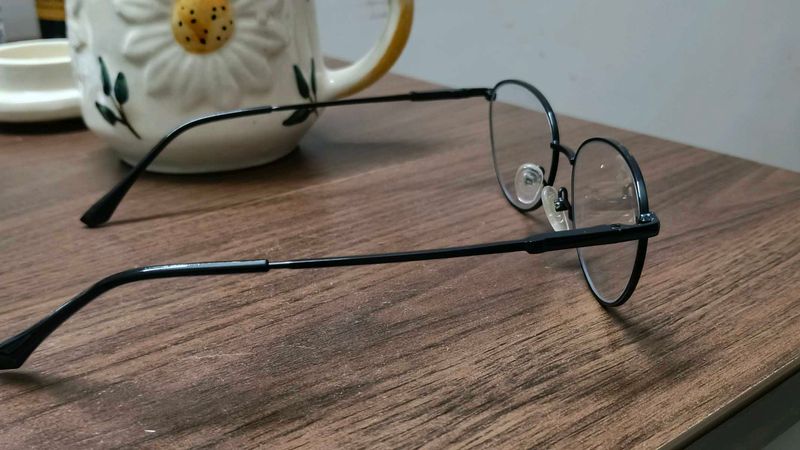 Stylish Blue cut lens  Black Cat eye Frame Glasses