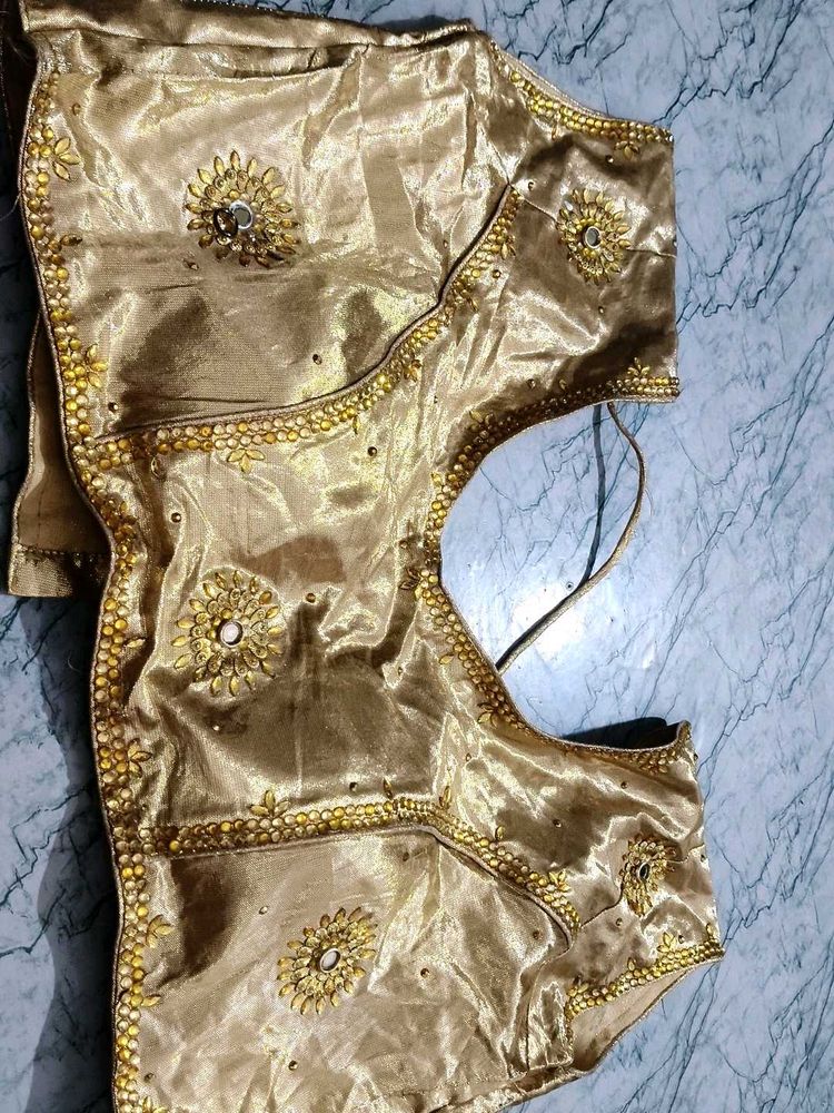 Golden Embellished  Blouse