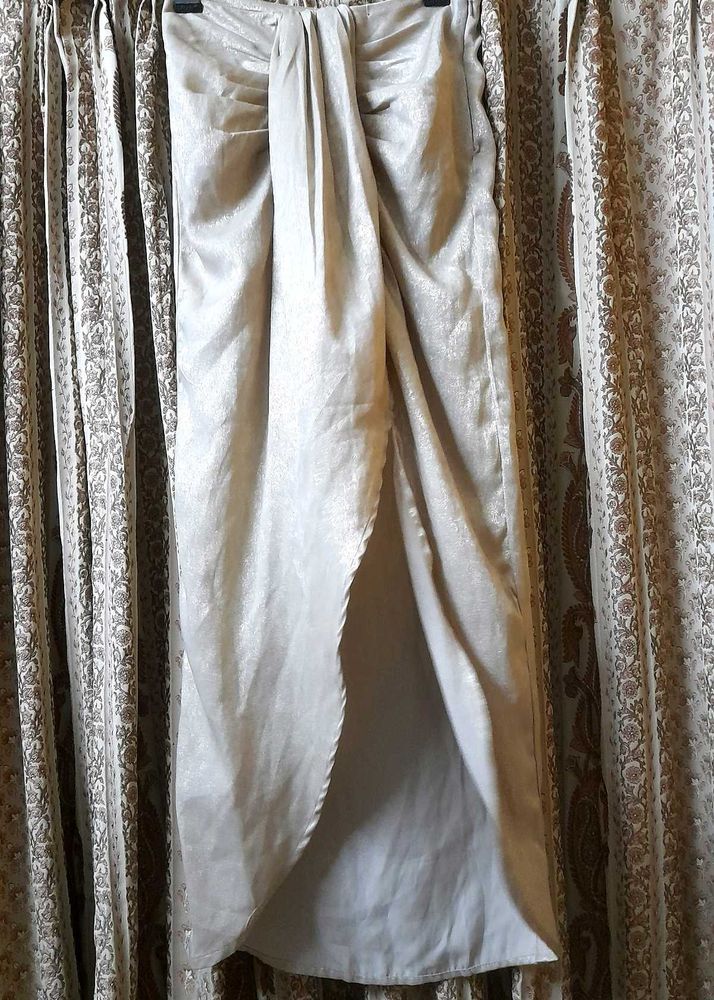 Shimmery Elegant Pre Draped Skirt