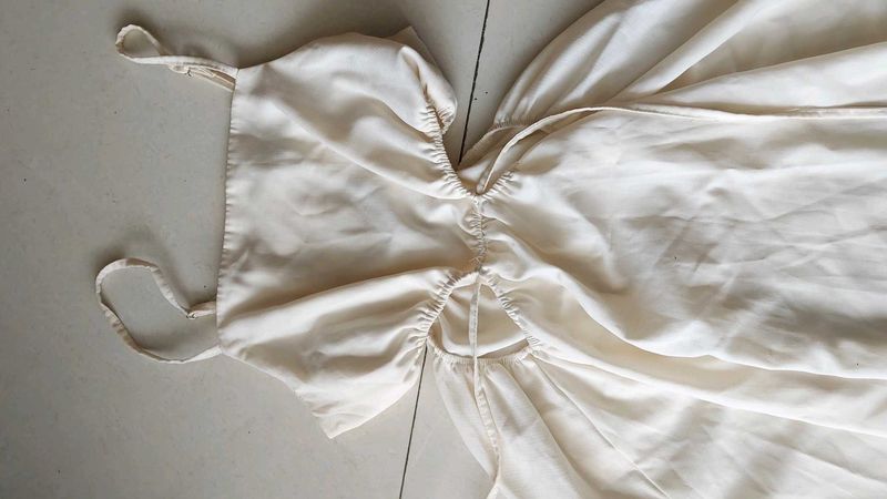 Cream Slip Dress