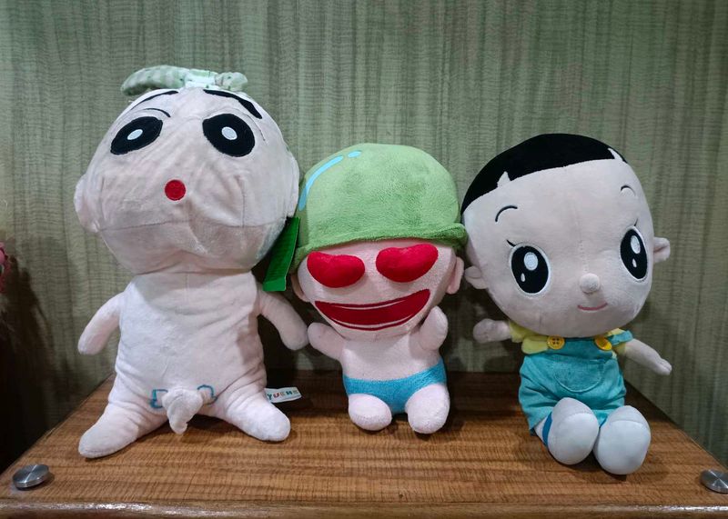 Set of 3 Cute Plush Toys