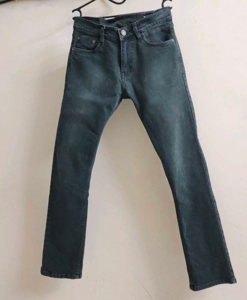 LEVI'S Men's 541 Green Fit Mid Rise Overdyed Jeans