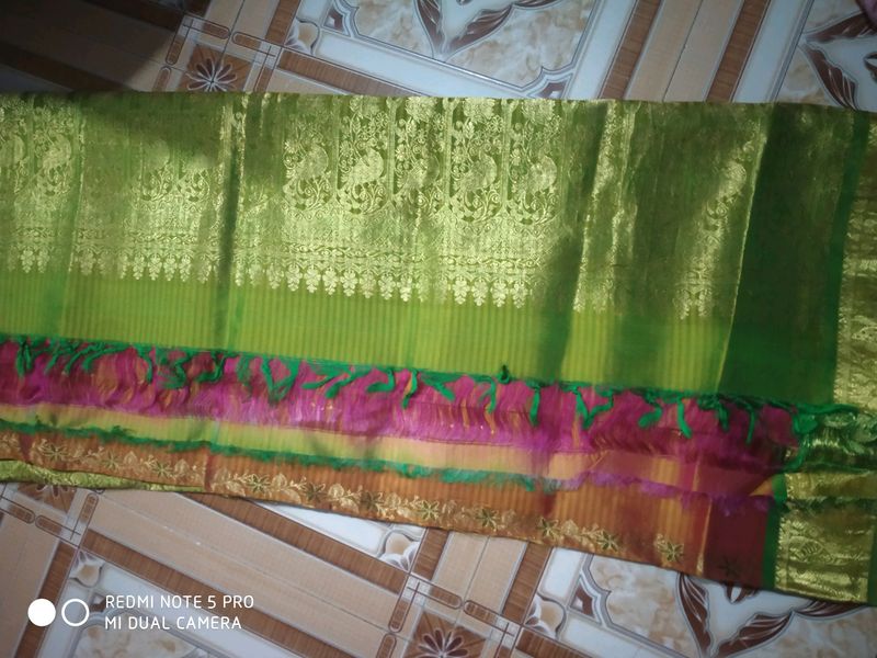 Pure Silk Vintage Old Zari Sil