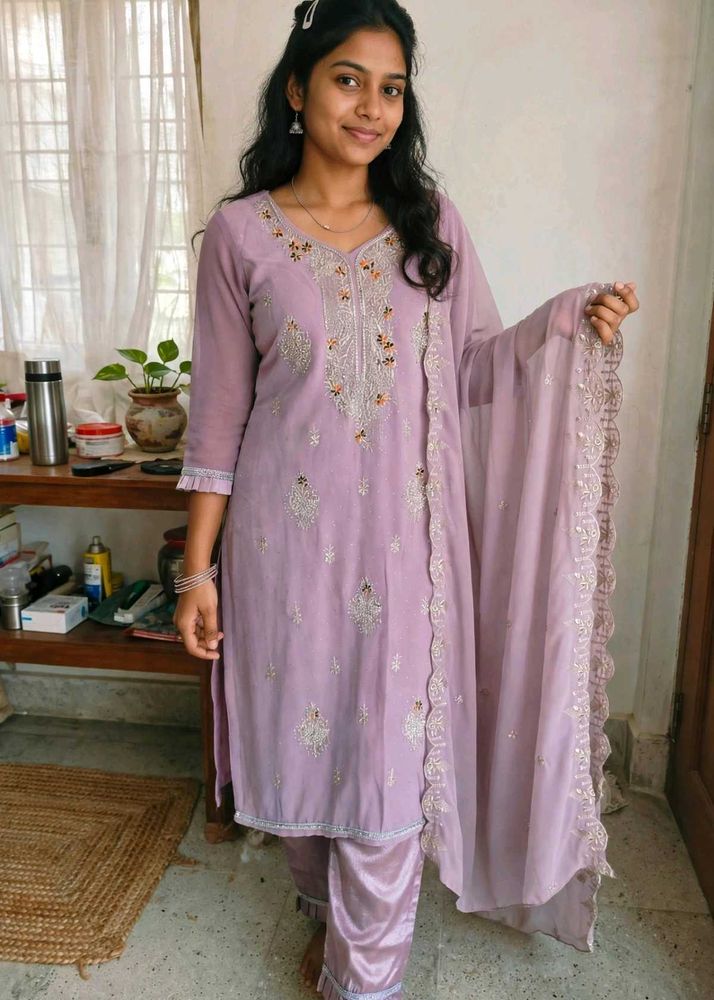 Dusty Lavender Kurta Set💜
