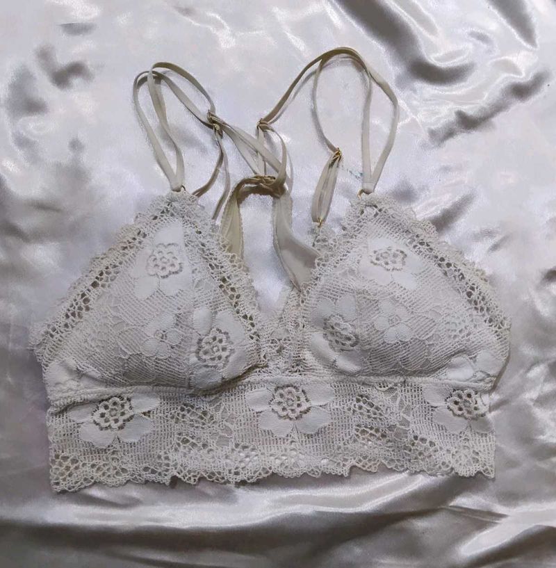 Lace Bralette - White