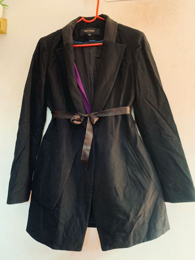 Chic Blacked Coat 44