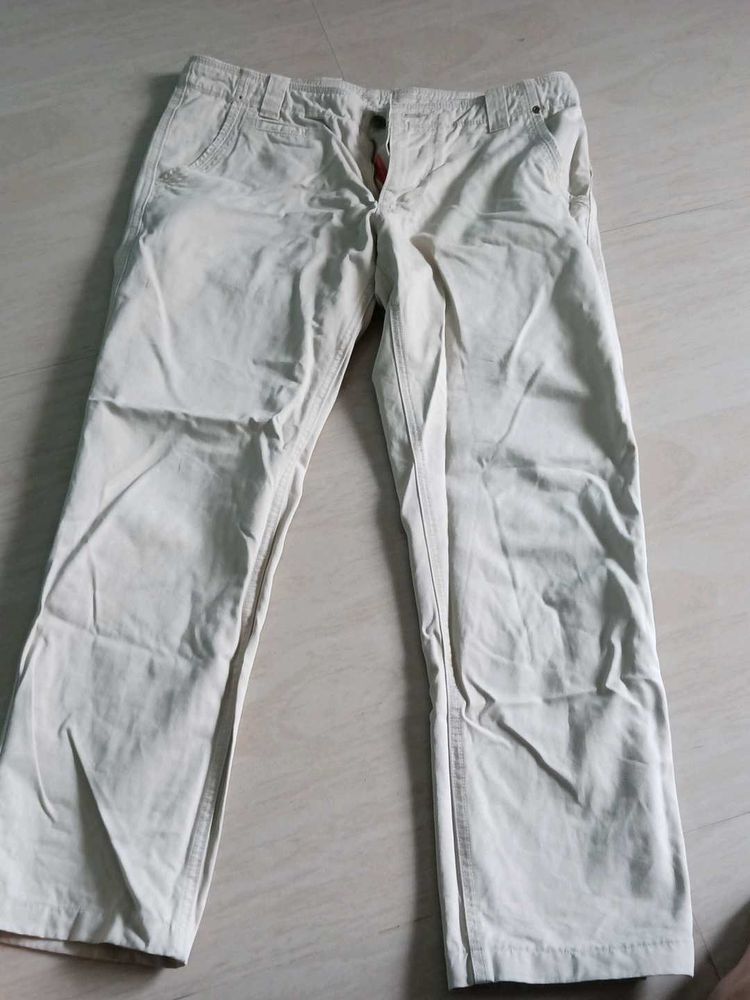Light Beige Chinos for Men